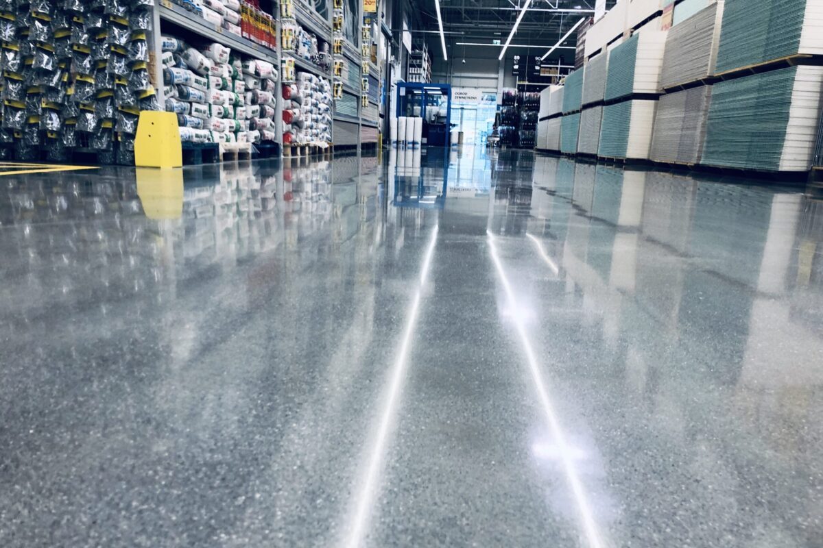 polerowany beton, posadzka przemysłowa DST